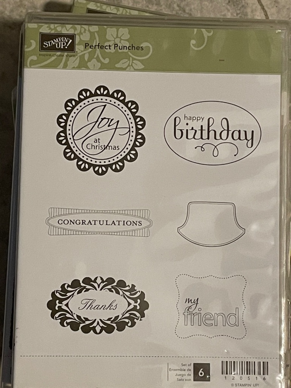 Stampin’ Up Perfect Punches #120516